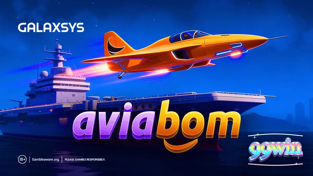 Giao diện trò chơi Aviabom với máy bay đang bay trên bầu trời đầy rủi ro